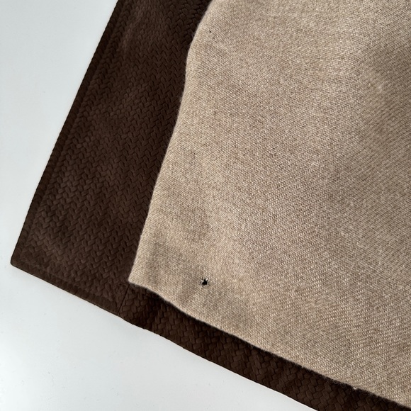 LORO PIANA Brown Fine Suede Leather 100% Cashmere Jacket Coat Intrecciato 48 38 - Picture 13 of 15